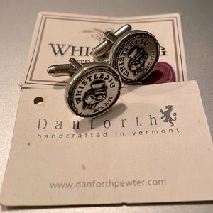 Handcrafted Pewter Cufflinks - Whistle Pig